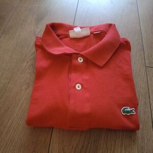 Lacoste Classic Fit Red Shirt Mens Size XL